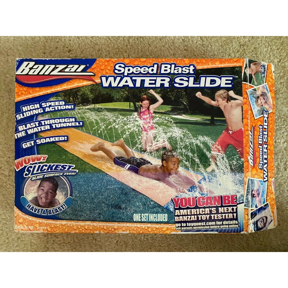 Banzai Speed Blast Water Slide Slip 'n Slide 16 ft